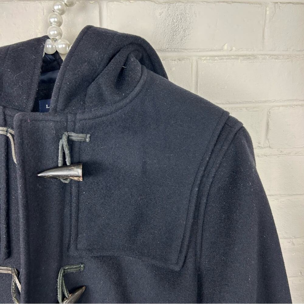 Lands’ End Navy 100% Wool Toggle Coat Size M 10-12 - Picture 10 of 16